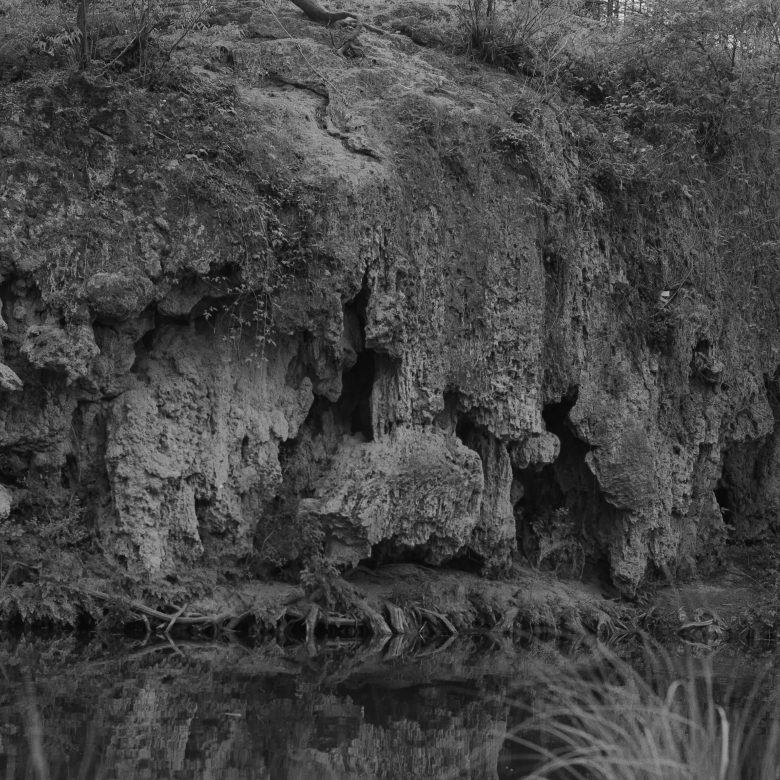 Melting Rock reflecting in the water